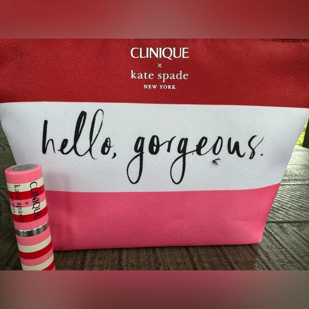 Kate Spade Lipstick - Clinique Makeup Bag Combo (NEW)